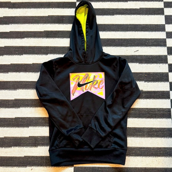 Nike Black Hoodie with Colorful Logo - Picture 1 of 2